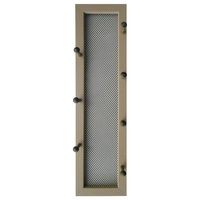 7-Peg Mug Rack By Millwork Engineering, Taupe Frame, 7"x26"