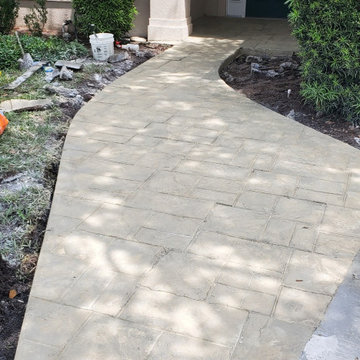 Stamped concrete
