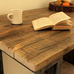 Reclaimed Wood Bar Pub Table - Indoor Pub And Bistro Tables