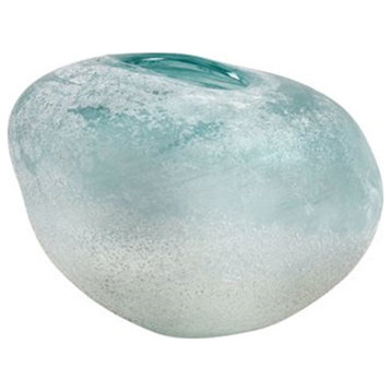 Elk Home Haweswater Rounded Vase, Frosted Turquoise
