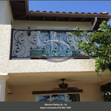Balcony Railings (Juliet Balcony) Custom Made by Isaac's Ironworks