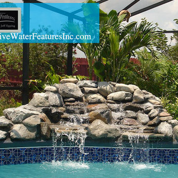 Small pool waterfall