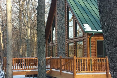 Inspiration for a rustic exterior home remodel in Other