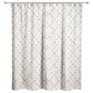 Rustic Tile Pattern 4 71x74 Shower Curtain