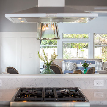 Hamptons-inspired casual/chic restoration of a grand Glenview Craftsman