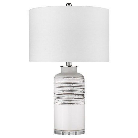 Trend Home 1-Light Polished Nickel Table Lamp