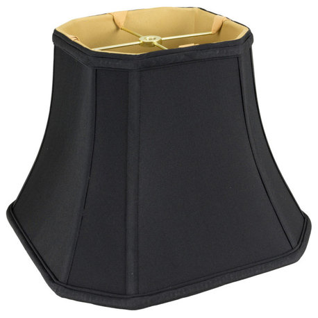 Shantung Square Cut Corner Bell Soft Back, Spider Washer, Black, 18