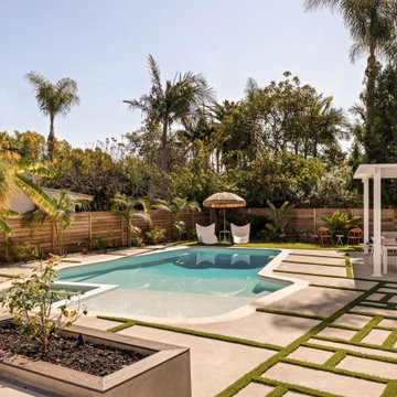 Tropical Modernism - ADU, Backyard remodel and an Addition in Burbank