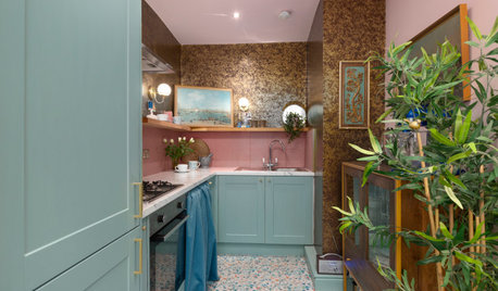 Kitchen Tour: A Flat’s Tiny Galley Gains Glamour on a Budget