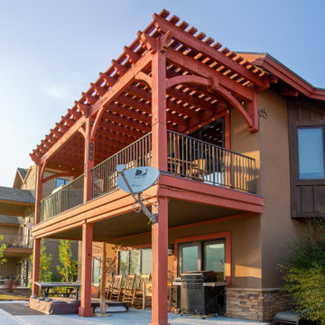 Pergola Installed on Pre-Established Deck Posts
