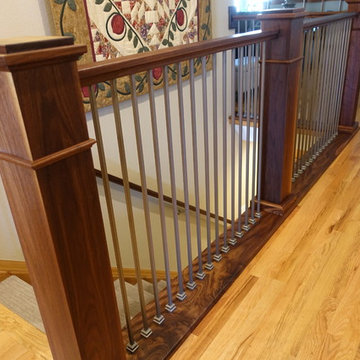 Walnut Handrail with Finished with Rubio