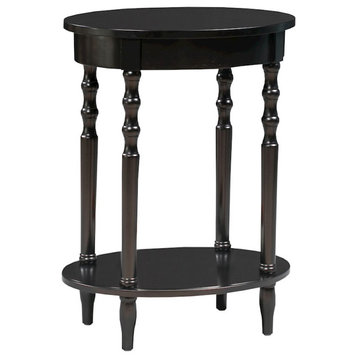 Convenience Concepts Classic Accents Brandi Oval End Table, Black
