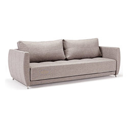 "Innovation" Curvature Deluxe Excess Mixed Dance Grey Sofa / Stainless Steel Leg - Sofas