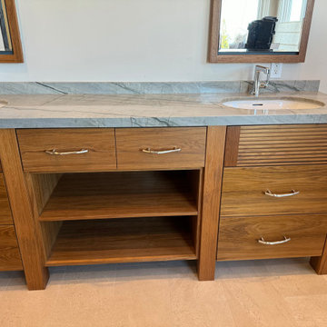 teak vanity