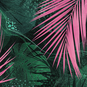 Tropical palms dream wall mural
