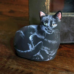 Black Cat Doorstop - Decorative Accents