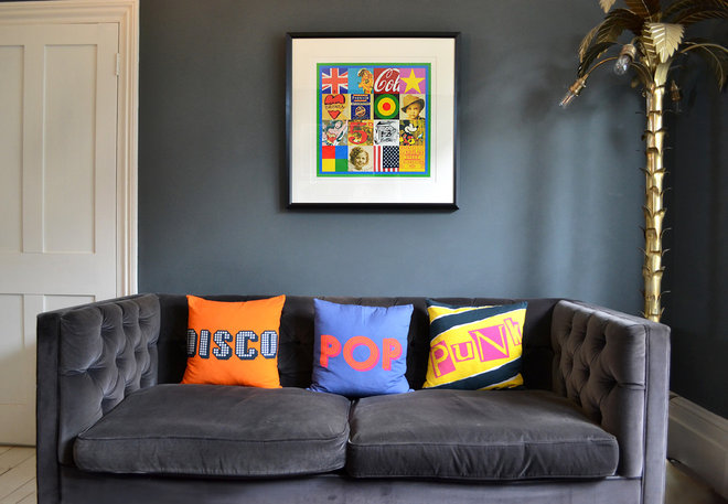 Eclectic Living Room by Rise Art