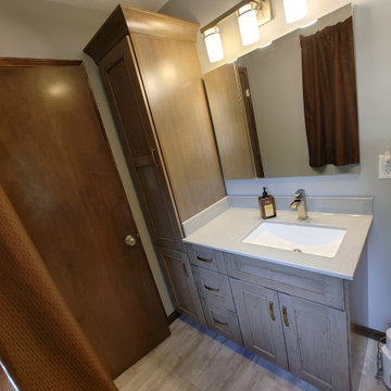 Moline Kitchen & Baths Remodel-Dura Supreme Cherry Hanstone Fusion Onyx