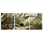 Ready2HangArt - "Abstract Palms" Canvas Wall Art, 3-Piece Set - This tropical abstract canvas art set is the perfect addition to any contemporary space. It is fully finished, arriving ready to hang on the wall of your choice.