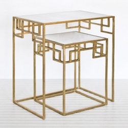 Gold Leaf Nesting Tables - Side Tables And End Tables