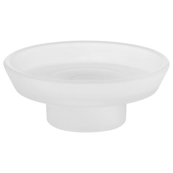Napie Soap Dish, Frosted Glass