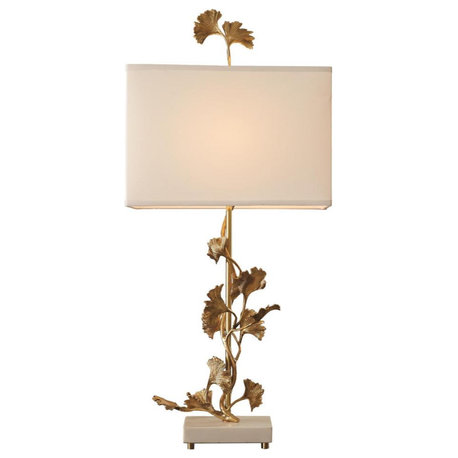 Ginkgo Brass Table Lamp