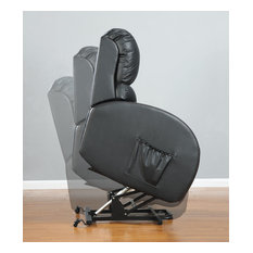 Coaster Power Lift Recliner, Black Finish 600416
