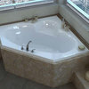 Venzi Ambra 60 x 60 Corner Soaking Bathtub with Center Drain By Atlantis