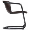 Arm Chair KYE Ebony Chocolate Black Brown Iron Leather Tabacco