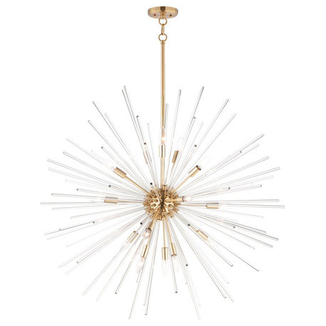 Maxim Polaris 16-Light Pendant 28666CLSBR - Satin Brass