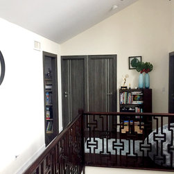 Private Residence - Unica Gray Oak & Optima 4H Blue Shadow - Interior Doors