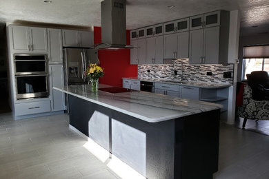 Example of a trendy kitchen design in Albuquerque