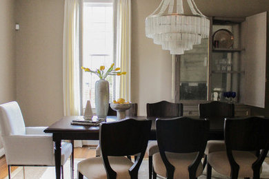 Inspiration for a transitional dining room remodel in Other
