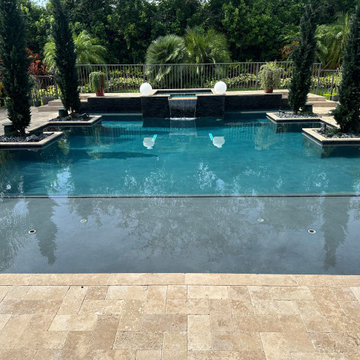 Treasure Coast Travertine Pool Deck & Paver Patio