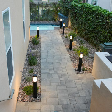 Gustavo's Luxury Plunge Spa, Paver Pathway & Landscape Lighting