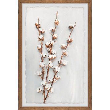 "Cotton Plant" Framed Painting Print, 8"x12"