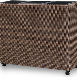 Resin Wicker Planter - Home Decor