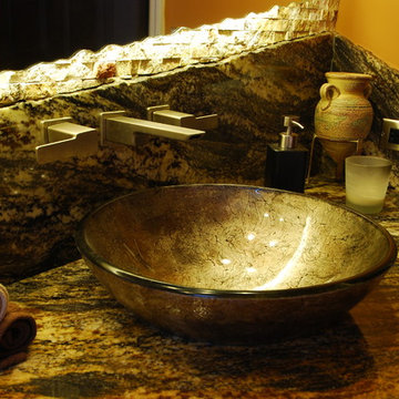 Rustic Contemporary Bathrooms, nature with a modern flair
