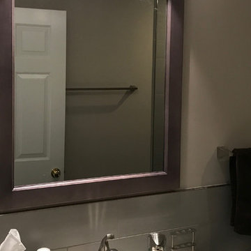 Metallic Grey Guest Bathroom