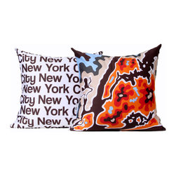 NYC map pillow - Decorative Pillows