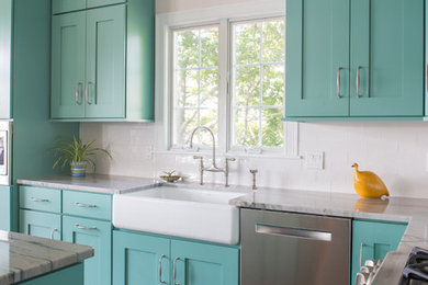 Home design - coastal home design idea in Providence