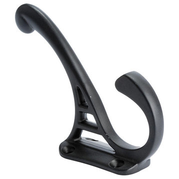 Berenson 8014-55 4" Coat Hook Prelude, Satin Black