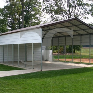 Metal Metal Utility Carports With Storage