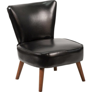 Hercules Holloway Series Black Leather Retro Chair