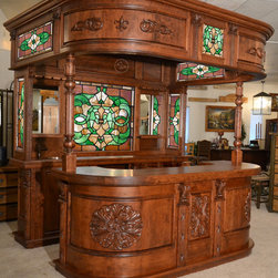 Custom Bar Hand Carved Wood Design - CBJ0534 - Furniture