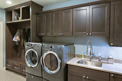 Inspiration for a laundry room remodel in Other
