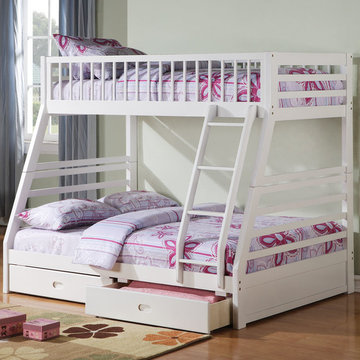 Jason Twin over Full Bunk Bed | White