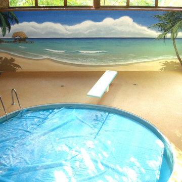 Swimming Pool Room Mural