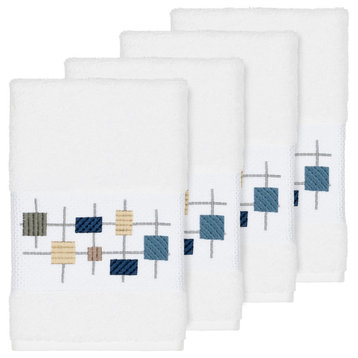 Khloe 4 Piece Embellished Hand Towel Set