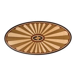 Oshkosh Designs Rosetta Inlay Medallion - Hardwood Flooring